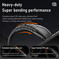 Venta caliente cable de datos USB 5V/2.4A cable micro USB de carga rápida cables USB de PVC para teléfono Android