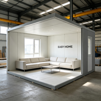 Maison conteneur modulaire préfabriquée moderne avec canapé