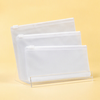 Pochette de toilette translucide avec fermeture éclair, étui transparent en PVC, fermeture éclair étanche, grande trousse de toilette de voyage, trousse à maquillage