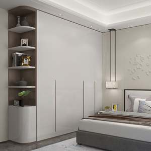 Wholesale Price Feature Moisture Resistance Fancy <b>Wooden</b> Walk in Wardrobe - Product Image 2