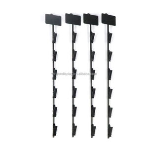 Supermarket Hanging Merchandise Strips With <b>Hooks</b> Metal Display <b>Clip</b> Strips for Retail Display With Label Header - Product Image 2