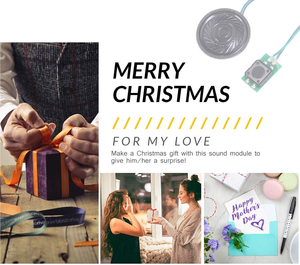 Sensor de luz, caja de regalo de música, Chip de grabación de sonido USB, tarjeta de felicitación, juguetes, módulo de sonido grabable en bucle con botón pulsador - Product Image 4