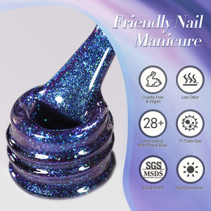BORN PRETTY Esmalte de Gel de Camaleón Profesional, Esmalte de Uñas Semipermanente, Ultra Brillo, Cromo, Púrpura, <span class=keywords><strong>Azul</strong></span>, Nuevo Estilo - Product Image 6