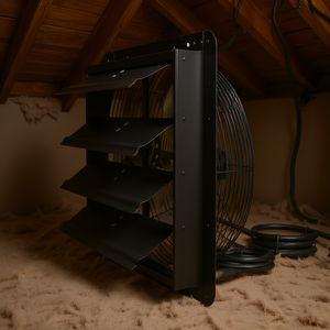 Ventilador de Extracción con Obturador de 16'' y 2650 CFM, Motor EC, Montaje en Pared, para Uso en Áticos - Product Image 2
