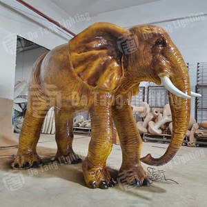 Escultura de Elefante Grande de Resina con Luz LED para Decoración de Jardín y Parque al Aire Libre, Impermeable IP65 - Product Image 3