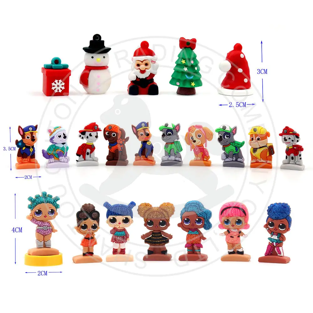 PVC plastic 2D & 3D custom promotional figurine toy manufacturer