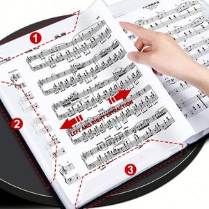 Entrega Rápida, Libro de Datos A4 de Plástico para Negocios, Creativo, Multicapa, 40/60 Páginas, Impresión Serigráfica, para Estudiantes, Profesores, Música, Piano - Product Image 5