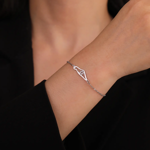 All'ingrosso braccialetto di fascino stella David gioiello placcato rodiato Unisex in acciaio inossidabile regolabile esagramma stella israele <span class=keywords><strong>mappa</strong></span> - Product Image 3