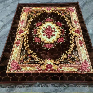 Pinchi popular casa alfombra en relieve plegable al por mayor alfombra de oración franela suave Raschel alfombra de oración musulmana - Product Image 1