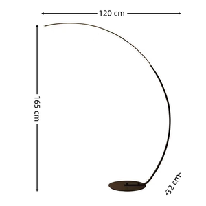 铝制卧室书房发光二极管落地灯站立床边亚克力棒照明个性创意沙发装饰落地灯 - Product Image 2