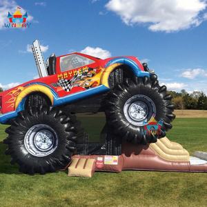 WINWAYTOYS Casa de Brinco Inflable de PVC con Tobogán, Diseño de Camioneta Monstruo, Capacidad Máxima 5-10 Personas, 8x4x3.5m/26x13x11.5ft, Fácil de Instalar, para Niños - Product Image 2