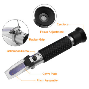Vente chaude 0-10% Aquarium eau salée Portable salinité mètre testeur hydromètre poche salinité réfractomètre avec ATC - Product Image 2