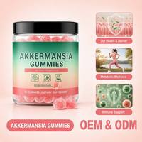 Complément alimentaire végétalien sans sucre Akkermansia muciniphila en gommes probiotiques, favorise la digestion, la santé immunitaire et intestinale, gommes Akkermansia