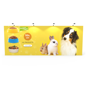 Support de bannière personnalisé en tissu pour salon professionnel, toile de fond de stand, mur d'affichage pop-up avec logo, cadre pour événements et conférences - Product Image 4