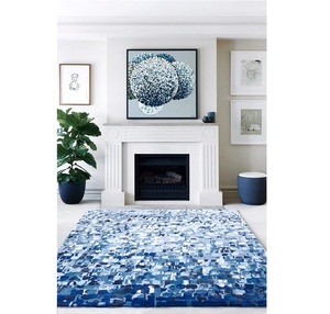 Tapis en laine de Nouvelle-Zélande tufté à la main, tapis de luxe sur mesure, résistant au feu, durable, finition douce, revêtement de sol - Product Image 1