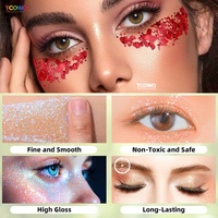 Haute Pigment lâche miroitant poudre de paillettes de qualité cosmétique pour le corps paillettes fard à paupières brillant à lèvres Nail Art