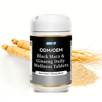 Comprimés de Maca Noire, Ginseng et Rhodiola Rosea pour Améliorer les Capacités - 2 Comprimés par Jour - Formule Naturelle - Améliore l'Immunité et l'Énergie - Complément pour Adultes