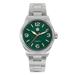 Reloj de Piloto Retro para Hombre San Martin SN0033-G2, Nuevo, 38.5mm, Diseño Original, Bisel con Moneda Tallada, Movimiento Automático Mecánico YN55 NH35, Cristal de Zafiro - Product Image 1