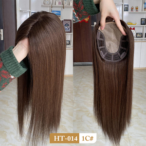 พร้อมจัดส่งไหม6.5x7สำหรับกิ๊บติดผมร่วงที่ปิดผมด้านบนด้วยผ้าไหมท็อปเปอร์ผมมนุษย์ชาวยุโรปสำหรับผู้หญิง - Product Image 1