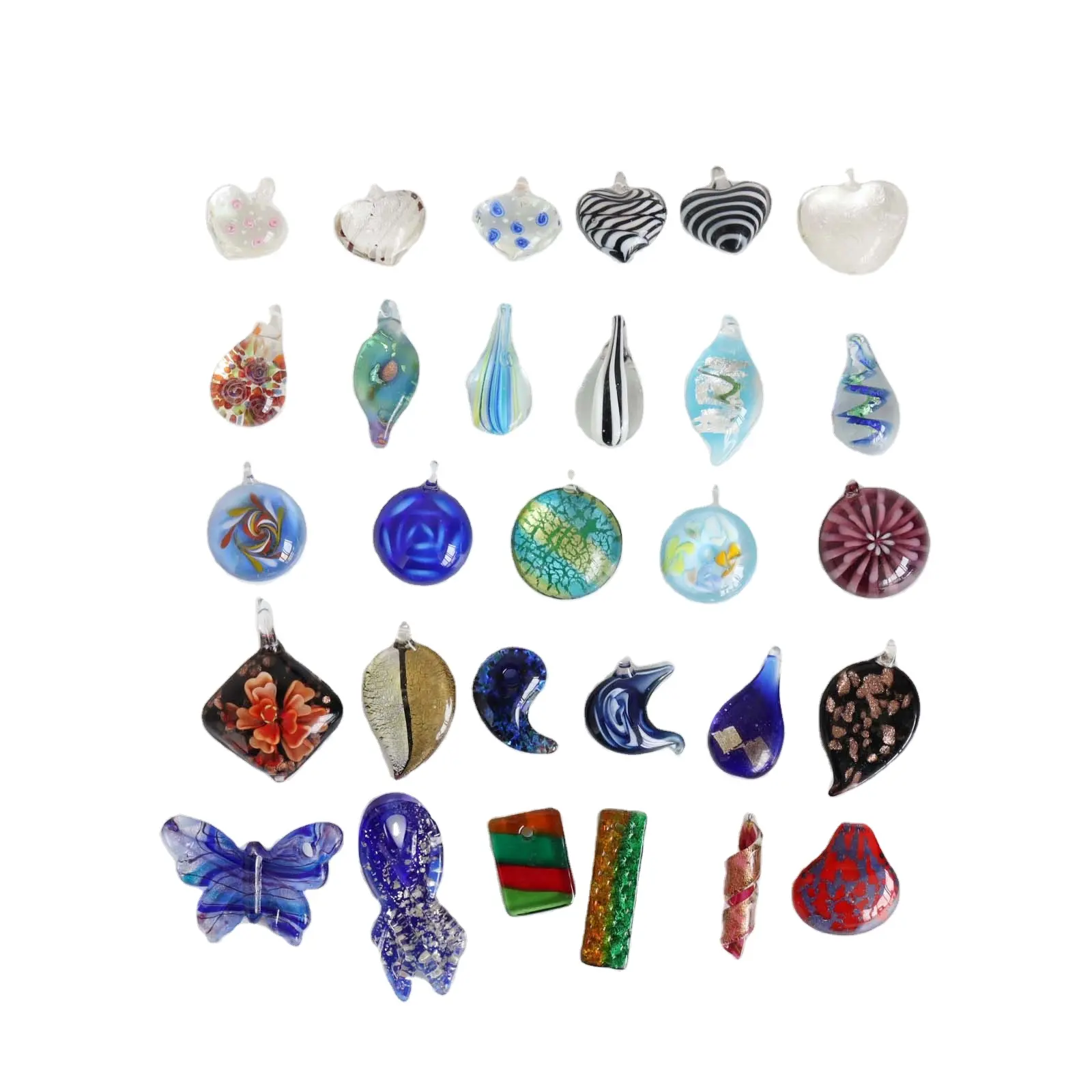 Murano Glass Pendants Mix for Jewelry ready to ship diy necklace jewelry