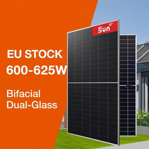 Panel Solar Monocristalino Bifacial Tipo N Sunplus SR4-72NHBD-610M de 625W, Doble Cristal, 2382x1134mm, 25.3% de Eficiencia - Product Image 1