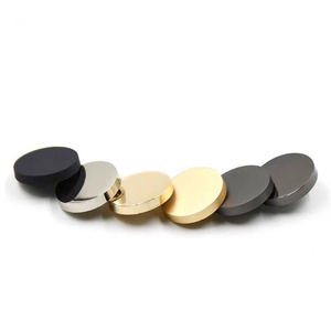 High Quality Alloy Sewing <b>Button</b> Round Round Shank With Customized Colors Plating for Women's Coat Jacket Jeans - Product Image 5