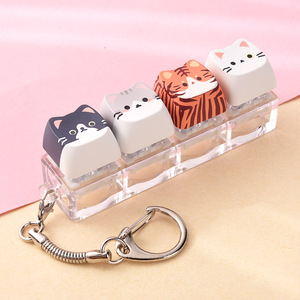 Llavero Antiestrés Creativo con Botón de Gato, Pequeño Colgante Decorativo, Juguete Antiestrés, Pequeño Regalo Unisex para Mayores de 15 Años - Product Image 5