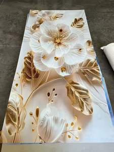 Panneau mural et plaque en marbre artificiel UV <span class=keywords><strong>de</strong></span> décoration intérieure, vente chaude, LT 1220*2440mm*5mm, <span class=keywords><strong>feuille</strong></span> <span class=keywords><strong>de</strong></span> plastique PVC haute brillance pour la maison - Product Image 5