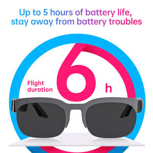 Lunettes de traduction intelligentes IA, assistant vocal IA, appels mains libres, lecture de musique, Bluetooth V6.0, lunettes de soleil intelligentes ENC - Product Image 4