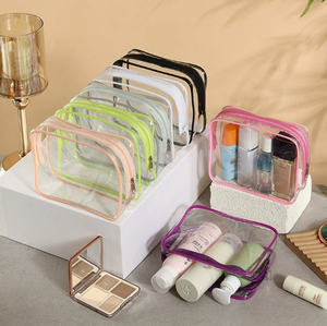 Sac à fermeture éclair en PVC imprimé personnalisé de style kawaii en vrac d'usine, pochette d'organisation essentielle pour les voyages, pour les échantillons de soins de la peau et les cosmétiques - Product Image 4