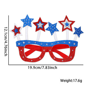 USA Patriotic Party Lunettes de soleil Drapeau américain Lunettes pour le 4 <span class=keywords><strong>juillet</strong></span> Independence Memorial Day Promotionnel Party Supplies Accessoire - Product Image 4