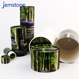 Boîte de tubes en papier cadeau cosmétique en carton cylindre artisanal personnalisé emballage de tube en papier rond pour café kraft brun peut - Product Image 4