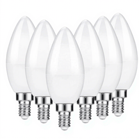 Lampes à LED E14 blanc chaud 4W-7W B22, remplace les ampoules 40W, 2700K, résidentielles, AC, CE, UKCA, ETL