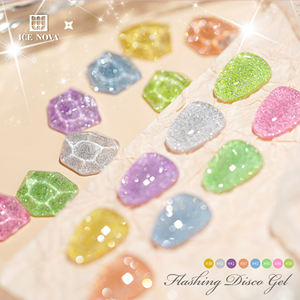 Nouveau 2026 – Kit <span class=keywords><strong>de</strong></span> vernis gel professionnel LED/UV en gros pour usine, fournisseur <span class=keywords><strong>de</strong></span> vernis gel disco clignotant et réfléchissant - Product Image 5