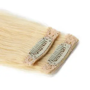 Inice Extensiones de Cabello Humano con Clip Remy Virgen de Doble Dibujado Variedad Marrón Oscuro Rubio Ceniza Colores Raw Indian Cambodian Clip-In Hair - Product Image 3