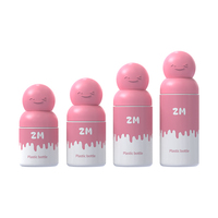 PET rechargeable rose 60ml 80ml 100ml 150ml Bouteille cosmétique de lotion crème solaire pour sérum pour le visage Bouteille de pulvérisation en plastique à brume fine 50ml