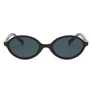 New vintage oval leopard print <b>small</b> <b>frame</b> <b>sunglasses</b> European and American fashion high sense sunscreen street photo - Product Image 5