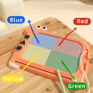 2 In 1 Puzzle multifunzionale tavolo da disegno magnetico giocattoli regalo per bambini dinosauro Doodle tavolo da disegno giocattoli per bambini - Product Image 3