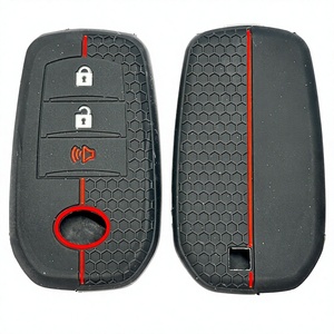 Housse de protection en silicone pour clé de voiture Honda Civic Accord HR-V CR-V CRV 2022 <span class=keywords><strong>2023</strong></span> 4 5 boutons, coque de clé de voiture, porte-clés, accessoires de voiture - Product Image 5