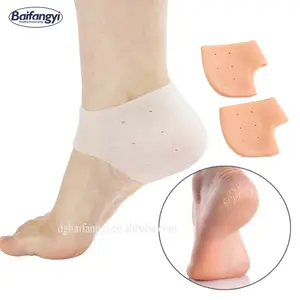 טיפול ברגל סיליקון ג 'ל גרביים עקב מגנים ג' ל עקב כאבים אנטי סדק סיליקון העקב גרביים