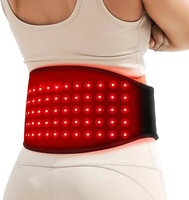 Ceinture de luminothérapie rouge avec vibration, coussin chauffant rechargeable pour les crampes menstruelles, coussin portable pour soulager les douleurs menstruelles