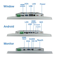 PC Panel Terintegrasi Layar Sentuh Tanpa Kipas 10 11 12 15 15.6 17 19 21 22 23 24 Inci untuk Kontrol Pabrik