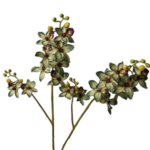 Orquídea Artificial Superior de 9 Cabezas y 2 Ramas, Flor de las <span class=keywords><strong>Mil</strong></span> Islas de 87 cm, Tacto Real, para Decoración del Hogar y Bodas, Cymbidium - Product Image 1