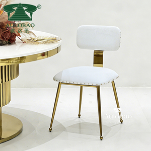 Muebles de fiesta <span class=keywords><strong>para</strong></span> <span class=keywords><strong>eventos</strong></span>, silla de comedor tapizada con marco de metal dorado tallado usado - Product Image 2