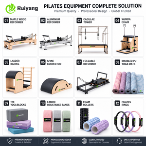 เครื่องรีฟอร์มเมอร์อะลูมิเนียมแบบฮาล์ฟทาวเวอร์ อุปกรณ์ฟิตเนสในบ้านแบบรวม RY-YML-112 ดีไซน์ 2-in-1 รีฟอร์มเมอร์และฮาล์ฟทาวเวอร์ในเครื่องเดียว - Product Image 2