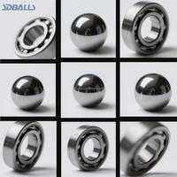 SDBALLS Lot de 100 billes de roulement en acier chromé AISI52100 de 9/32 pouces (7,144 mm) G10, en vrac, prêtes à être expédiées, billes de remplacement