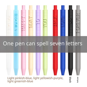 Bolígrafo <span class=keywords><strong>de</strong></span> <span class=keywords><strong>Gel</strong></span> Retráctil Personalizado OEM ODM DIY con Letras, Venta al por Mayor, Regalo Publicitario Corporativo para Oficina y Escuela - Product Image 4