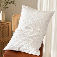 Housse de coussin 100% coton 233T, garnie de laine, 150GSM, avec fermeture éclair, lavable, respirante, douce, matelassée, protection pour canapé-lit