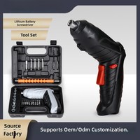 Ensemble de tournevis électriques, lithium-ion rechargeable, compact, mini perceuse électrique automatique pour la maison, fabriqué en Chine