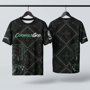 Maillot de sport personnalisé pour hommes et femmes, pour Cornhole, Bowling, Golf - Sublimation par transfert thermique - Product Image 2